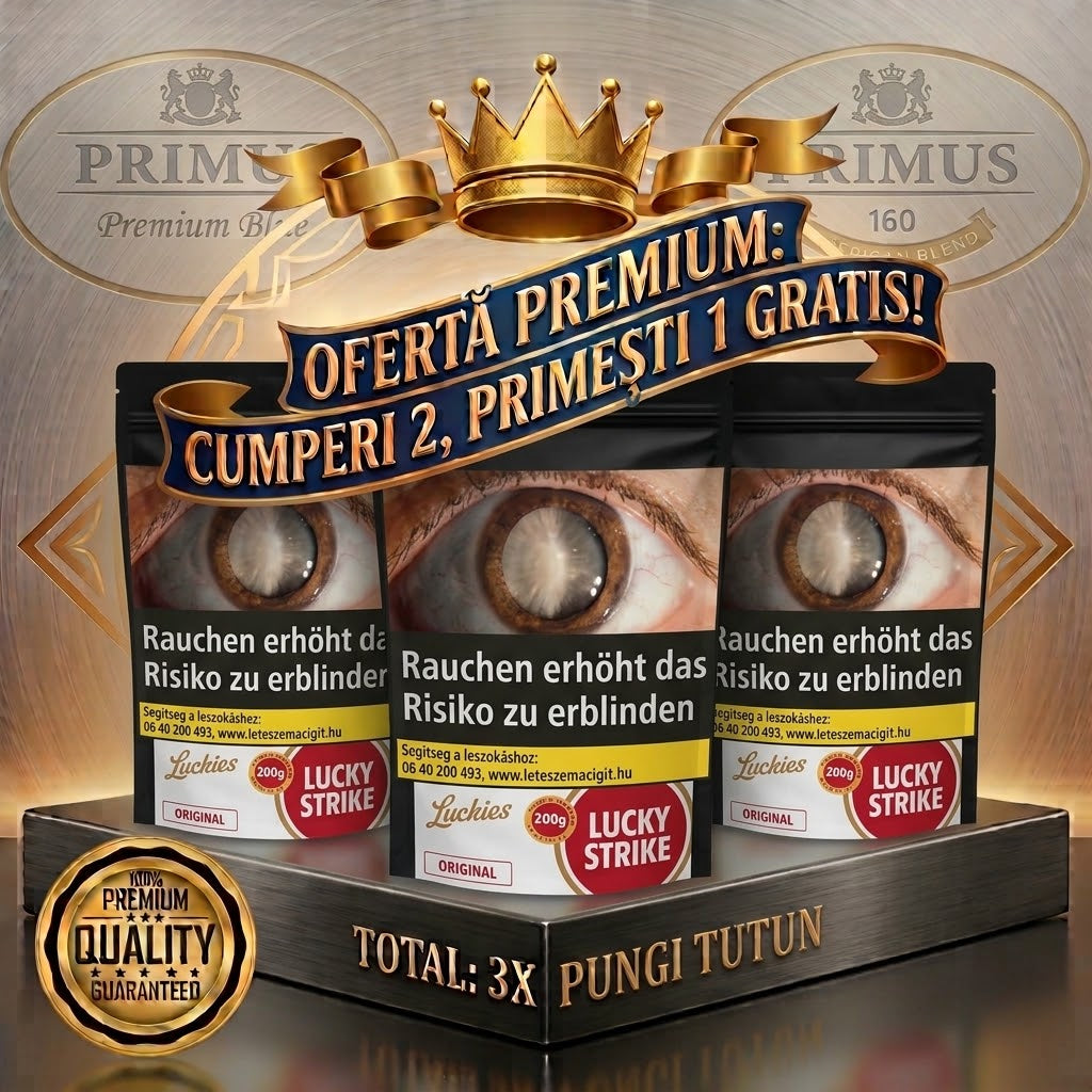2+1 GRATIS:  Tutun punga Lucky Strike, 2+1kg