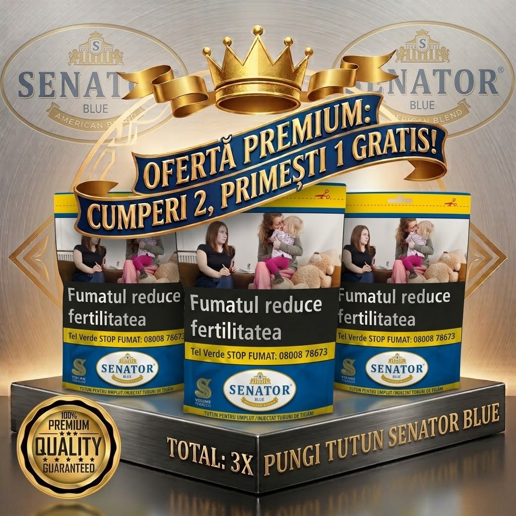 2+1 GRATIS: Tutun punga Senator, 2+1kg