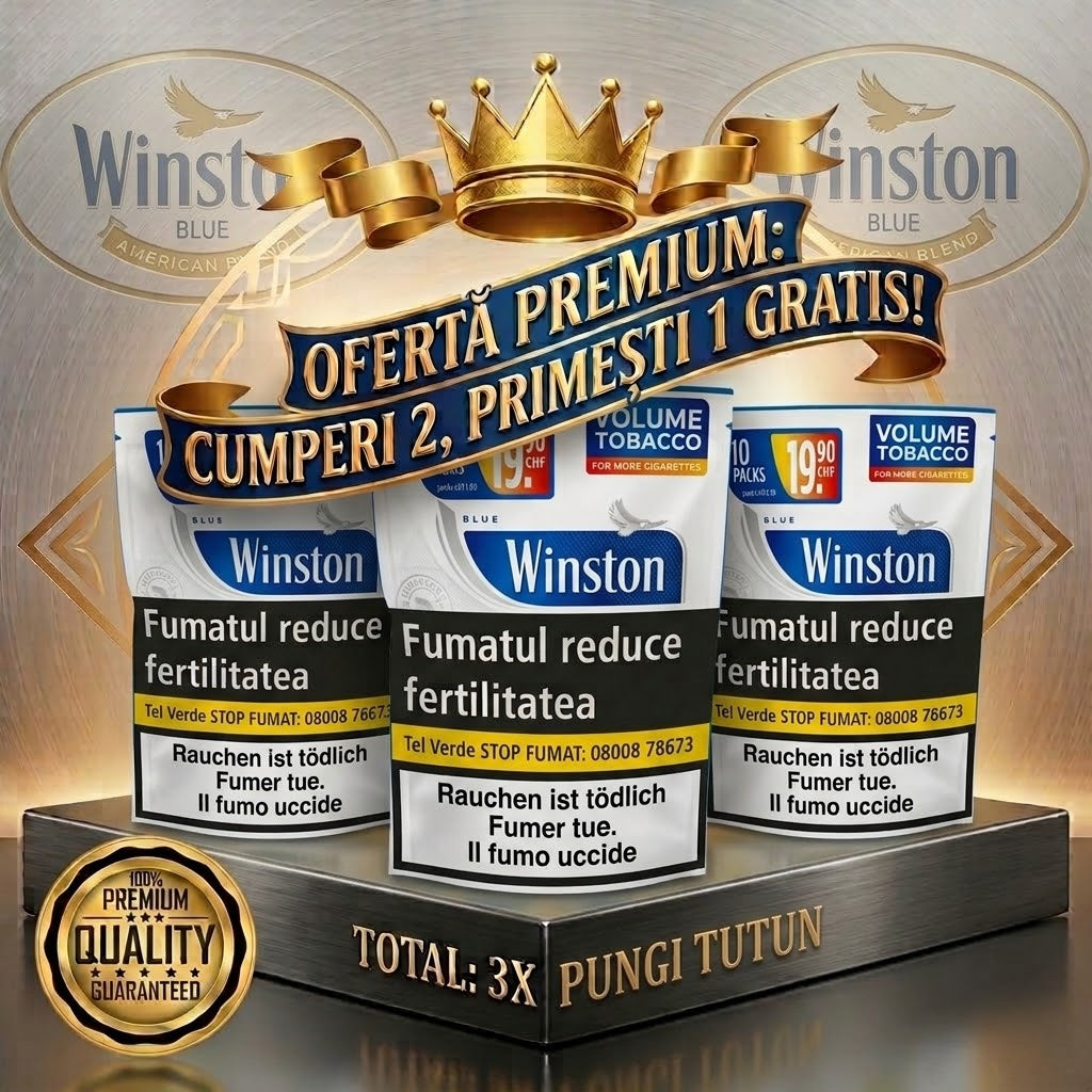 2+1 GRATIS: Tutun punga Winston, 2+1kg
