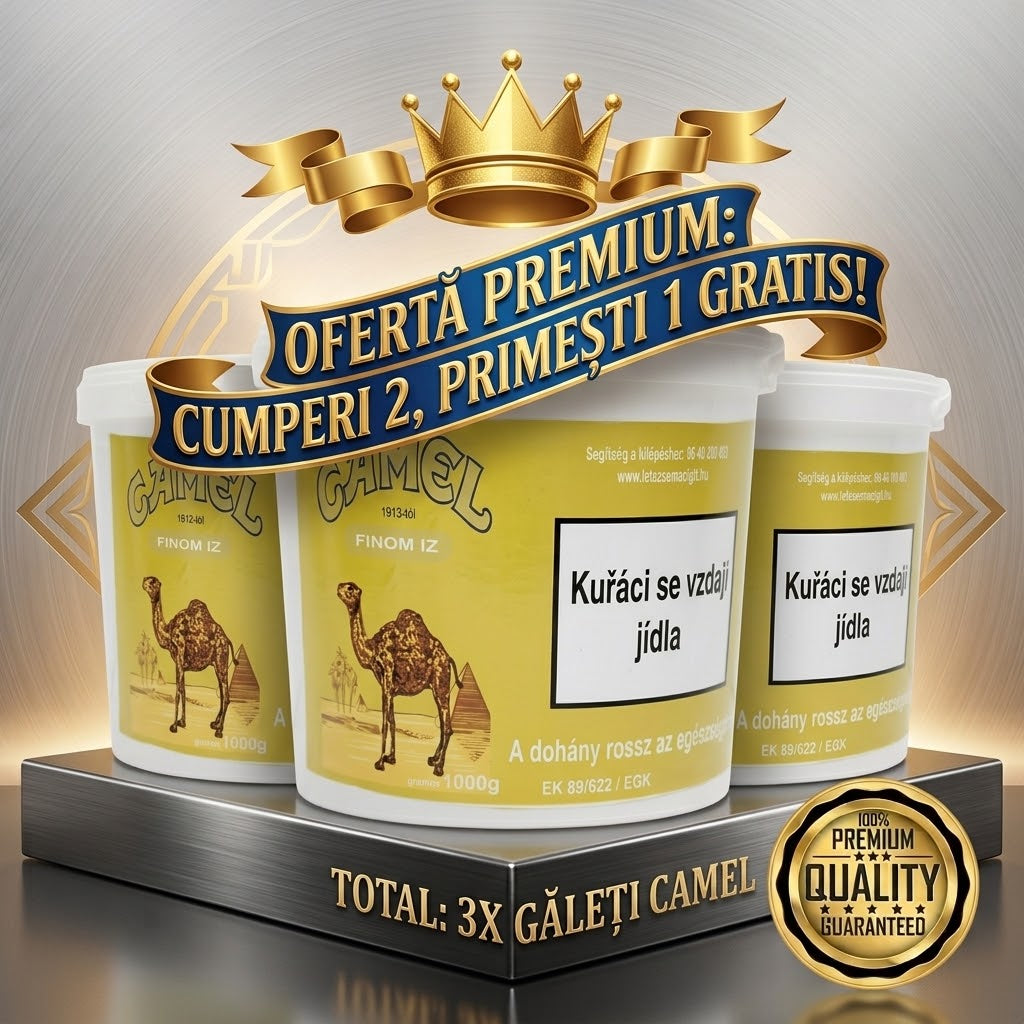2+1 GRATIS: Tutun galeata Camel, 2+1kg