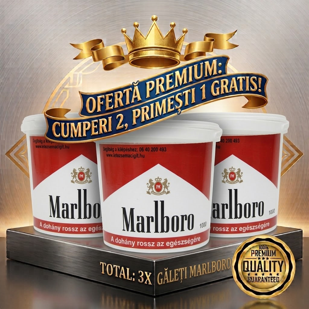 2+1 GRATIS: Tutun galeata Malboro, 2+1kg