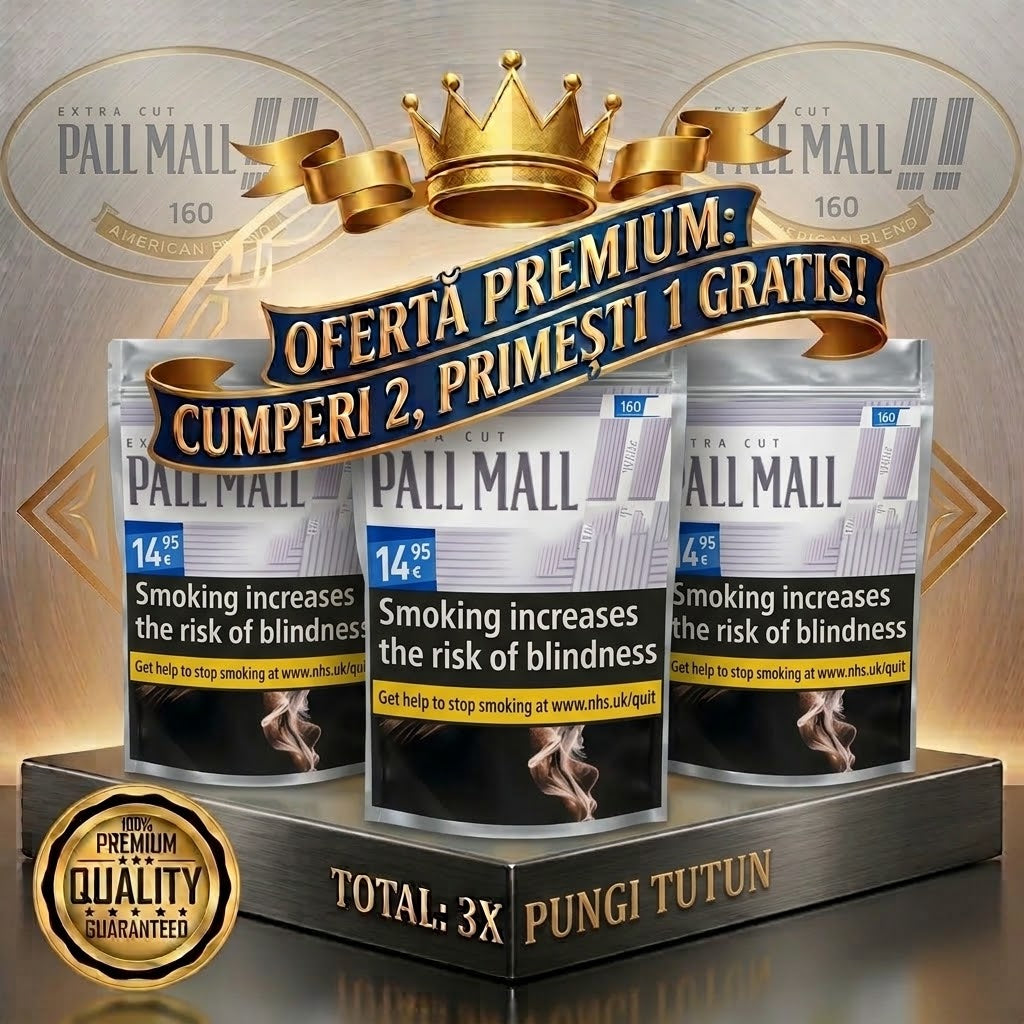 2+1 GRATIS: Tutun punga Pall Mall Albastru, 2+1kg