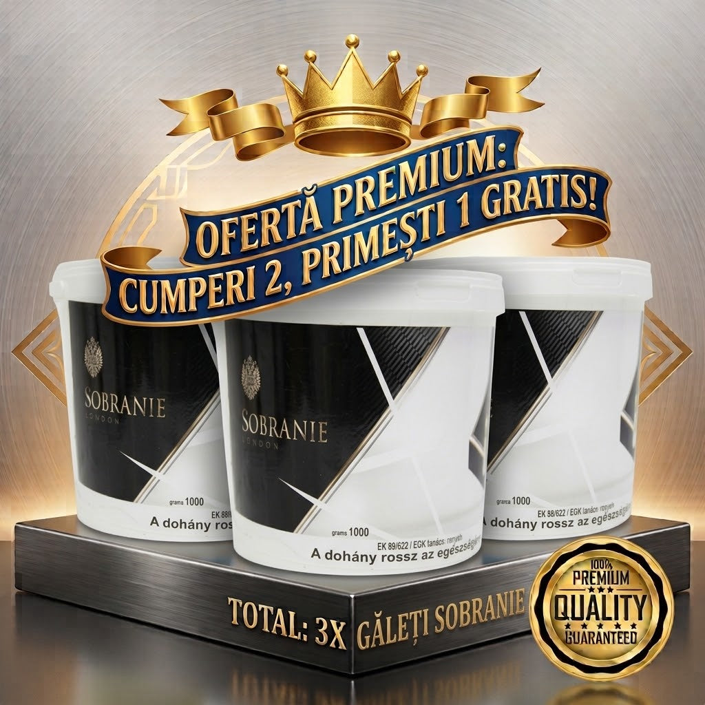 2+1 GRATIS: Tutun galeata Sobranie Rosu, 2+1kg
